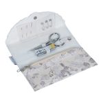 Hobby Gift: Sewing Kit: Fold-Over: Scalloped Edge: Woodland Toile: 8 x16.5x1.5cm