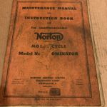 Norton Model 7 Dominator Instruction Manual Original Tatty
