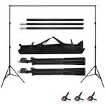 Photography Studio Heavy Duty Backdrop Stand Screen Background Support Kit+Case
