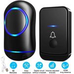 Wireless Door Bells Waterproof 1000ft Long Range Plug in Home Cordless Doorbell