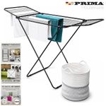 18M WINGED CLOTHES DRYER AIRER FOLDING LAUNDRY RACK 22 RAIL WASHING DRYING HORSE