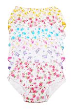 6 Girls Panties Kids Preteen Toddler Underwear Cotton Solid and Prints Size 1-12