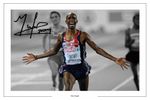 MO FARAH 5000 METRES AUTOGRAPH SIGNED PHOTO PRINT OLYMPICS
