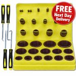ZDBB 386 PCS Metric FKM Viton O Ring Kit 30 Sizes Fluorocarbon Oring Assortment 