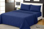 Flannelette Flat Sheet 100% Brushed Cotton Thermal Single Double King Super King