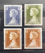 Monaco 1957 4 Value Used, MH VE311