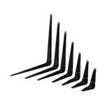 London Shelf Brackets Neptune BLACK Metal Steel Wall Shelving Supports Fixings