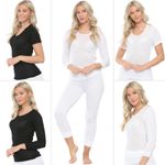 Womens Thermal Top Stretch Bottoms Long Jane Leggings Winter Warm Wear Size UK