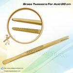 Prestige Brass tweezers for Acid pickling solution jewellery Making tools 8"
