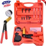 HAND VACUUM PUMP HELD BRAKE BLEEDER TESTER SET BLEED CAR MOTORBIKE BLEEDING KIT