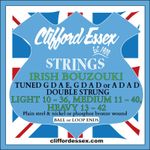 IRISH BOUZOUKI STRINGS. DOUBLE STRUNG. LIGHT, MEDIUM OR HEAVY. CLIFFORD ESSEX.
