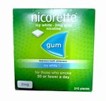 Nicorette Nicotine 2mg | Sugar Free Icy White Gum - 210 Pieces
