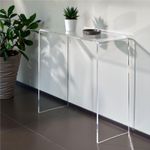 Transparent Console Table Desk Plexi Acrylic Workstation VARIOUS SIZES