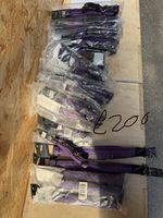 84 x Dog Collars & Leads Bulk Wholesale Purple Zig Zag Pet Shop Reseller
