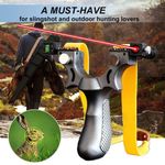 Hunt Professional Catapult Laser Slingshot With Rubber Aim Point Target Hiking