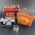 KIKU 16 Model II Subminiature Camera With Leather Case extra lens and box