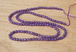 Purple Amethyst Faceted 2.5mm Round Gemstone Seed Beads, Strand Approx 15"