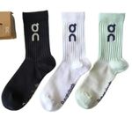 3 Pairs New On Running Socks Solid Color Sports Socks