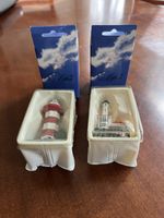 Lefton Historic American Lighthouse Collection Lamp Finials (2) Nautical Coastal