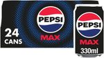 Pepsi Max No Sugar Cola Cans 24 x 330ml