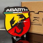 Abarth Inspired Wall Clock – Garage, Man Cave, Workshop – Unique Gift