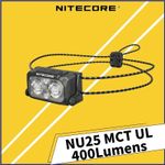 NiteCore NU25 MCT  UL 400 Lumens Rechargeable Headlamp Headlight Bulit-in 700mAH