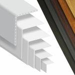uPVC Plastic Angle Corner Trim 90 Degree Rigid PVC Joint Cover Bead 2.5m