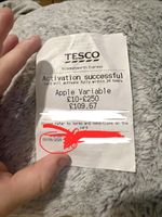 109£ Unopened Apple Gift Card For 95£