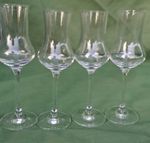 Schott Zwiesel Pear‑Shaped Crystal Wine Glasses Vintage German Single Glasses