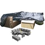 Extra Large Cover Corner Rattan Sofa Furniture Quality Fitted 280cm