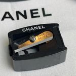 1 X Chanel Black Plastic Makeup Pencil Sharpener made in Germany