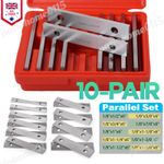 Steel Parallel Set 0.0002" Hardened 10 Pairs - 1/8"  for Milling Machine Lathe