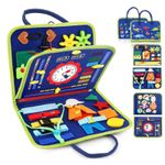 Busy Board Montessori Sensory Toy for Toddlers Kids Learning Travel Activity