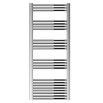 Yarnfield Straight Heated Heated Towel Rail Radiator, 502W, 600 x 1500mm, Chrome