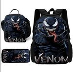 Kids Marvel Venom School Backpack Bags Insulated Lunch Bag Pencil Case Set GiftA