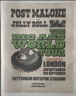 Post Malone Live Tour Dates Ad 2025 Original News Advert Poster Large 14x11 Rare