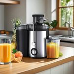 Electric Juicer Machine 1000W with 3” Feed Chute – Two-Speed, 500ml Cup
