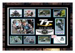 (180) michael dunlop isle of man tt signed unframed/framed photograph reprint @,
