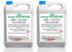 2x 5L AIR FRESHENER DEODORISER BABY POWDER 5 Litre Car Valeting Decking 10L
