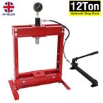12Ton Hydraulic Shop Press Heavy Duty Garage Hydraulic Press with Press Plate