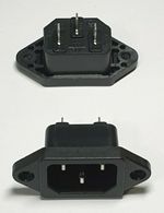 Power Socket Connector AC 250V 10A - Kettle Plug Jack 3 Pin IEC320 - Free UK P&P