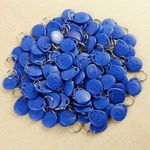 100 X BLUE 125Khz RFID TK4100 EM4100 Proximity ID Card Token Tags Key Keyfobs