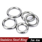 O Rings Strong Welded polished Round Rings A2 Stainless Steel Marine Grade 3m 4m