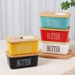 Ceramic Butter Dish with Lid Large Rectangle Butter Container Butter Keeper