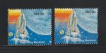 US EFO ERROR Stamps #1917 Space Shuttle Columbia: Misperf & Normal. MGD