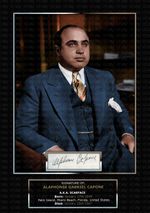 Al Capone - Gangsters -  SIGNED ORIGINAL A4 PHOTO PRINT MEMORABILIA