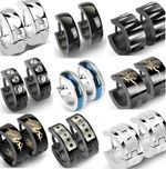 New Mens HUGGIE Hoop Hinge Earring Single or Pair Earrings Pierced Ears Earing