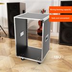 16U Server Cabinet Open-Frame Network Cabinet Rack With 4 Wheels 200kg Load