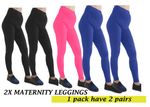 2X Womens Ladies Maternity Legging Full Ankle Stretchy Over Bump Pregnancy Pants