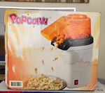 Hot Air Popcorn Maker Electric Corded 1200W 4 Portions White Orange Black